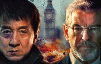 Wallpaper The Explosion Background Jackie Chan Pierce Brosnan