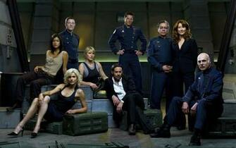 Tricia Helfer Grace Park Battlestar Galactica Edward James Olmos