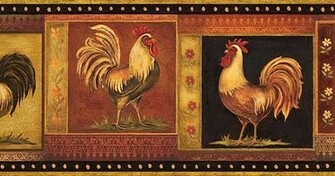 New Blonder Gypsy Rooster Wallpaper Border Bunda Daffa