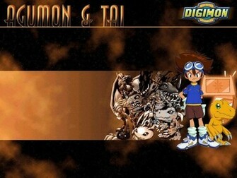 Tai And Agumon Wallpaper Desktop Background