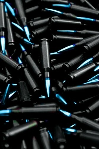 Electric Blue Bullets iPhone Wallpaper