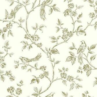Cream Silver Gold Fd40290 Birds And Flowers Fine Decor