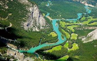 Banff Aerial Wallpaper Wonderful Alberta Stock Photos