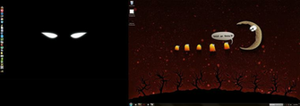 The Wallpaper On My Left Screen Is From Lifehackers