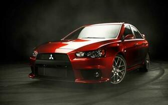 Red Lancer Evo X Wallpaper Desktop Wallpaperlepi