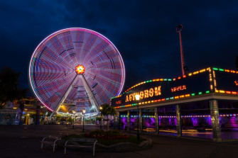 Ferris Wheel Wallpaper At Night
