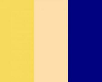 Naples Yellow Navajo White And Navy Blue Solid Three Color Background