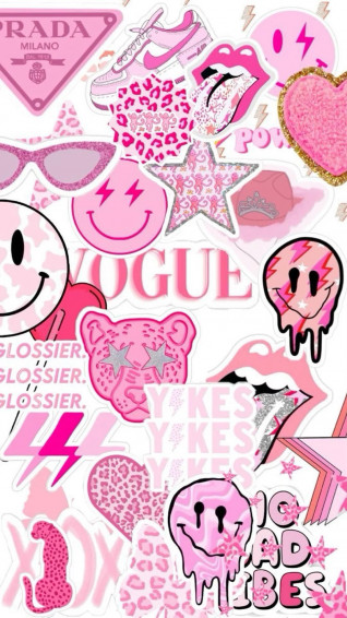 All Things Pink In Preppy Wallpaper iPhone