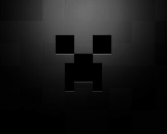 Minecraft Creeper Logo Black Background HD Wallpaper
