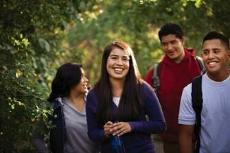Teenagers Hiking