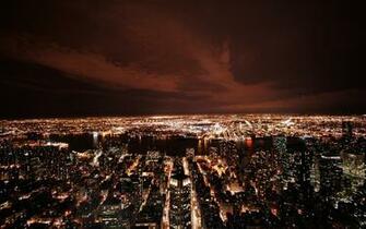 Big City Lights By Night Desktop Background