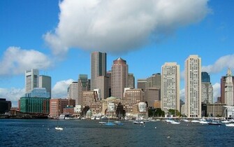 Wallpaer Boston Skyline Wallpaper Desktop Cat Places