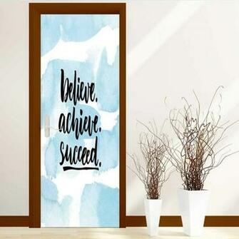 Amazon Amapark Repositionable Fabric Mural Believe Achieve