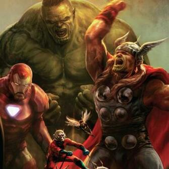 Avengers iPad Wallpaper Laser Time