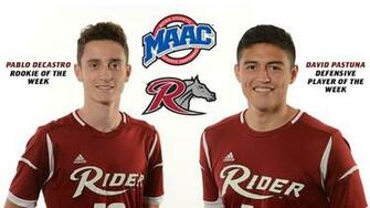 Decastro Pastuna Earn Maac Weekly Honors Rider University Athletics