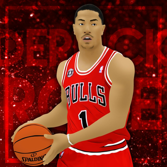 Wallpaper Vector Sinenis Derrick Rose Load All
