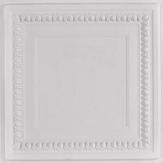 Faux Tin Ceiling Tile X24 Dct White Matt Wallpaper