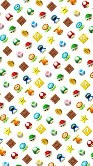 Mario Background iPhone Wallpaper