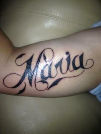 Maria Name Designs Tattoo By Franko215