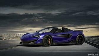 Mclaren 600lt Spider Color Lantana Purple Front Three