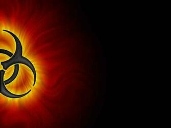Fotografie 3d Wallpaper Logo Desktop Cu Biohazard Mac