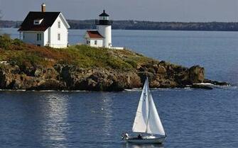 Maine Curtis Island Lighthouse Wallpaper