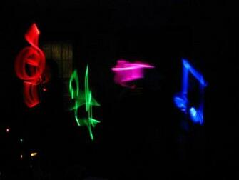 Neon Music Note Notes Wallpaper