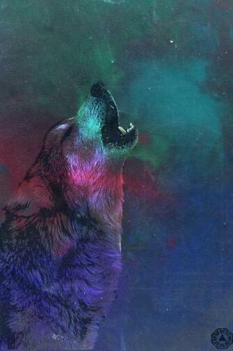 Wolf In Space iPhone Wallpaper By Cooprah Wolfie