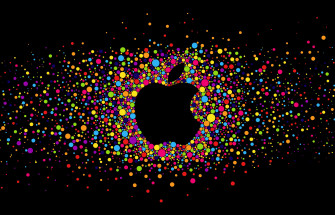 Colorful Apple Logo Wallpaper Top