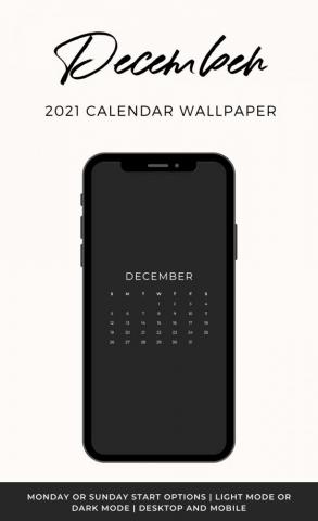 December Calendar Wallpaper Thyme Is Honey