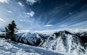 Rocky Mountain Winter Hike Snowboard
