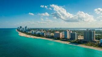 Florida World Sea City Sky Miami Cloud Usa HD Wallpaper
