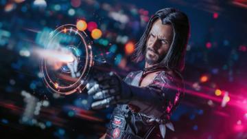 Desktop Wallpaper Cyberpunk Keanu Reeves HD Image