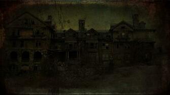 Haunted House Wallpaper Stock Photos