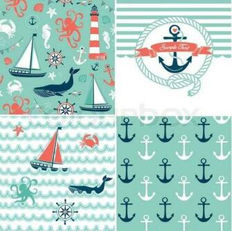 Gewebe Hintergrund Wale Stock Vektor Colourbox