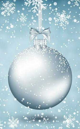 Glitter Christmas Ornaments Wallpaper Lock Screen Background
