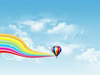 Air Balloon Rainbow Wave Wallpaper55 Best Wallpaper For Pcs