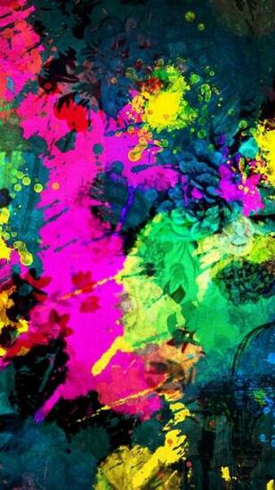 Splash Colors iPhone Plus And Wallpaper
