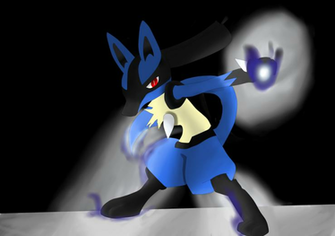 Pokemon Request Lucario By Bloodfire09
