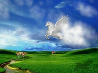 Desktop Background 3d Graphics Pegasus