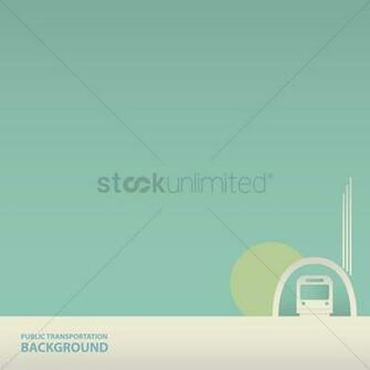Public Transportation Background Vector Image