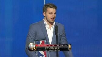Luka Doncic Wins The Rookie Of Year Award At Nba
