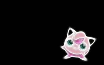Jigglypuff Pokemon Black Background Wallpaper