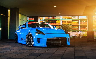 Vehicle Car Nissan 370z Blue Cars Rare