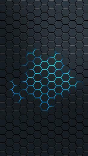 Tap And Get The App Unicolor Minimalistic Blue Shining