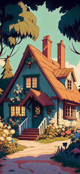 Cottagecore Aesthetic House Wallpaper