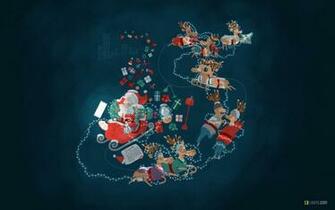 Xmas Roller Coaster Wallpaper HD