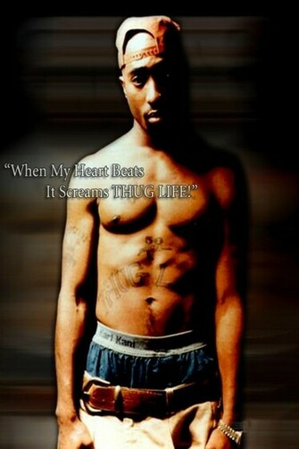 Tupac Thug Life iPhone Ipod Touch Android Wallpaper