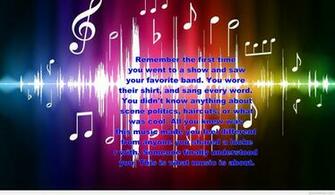Musical Quote On Wallpaper