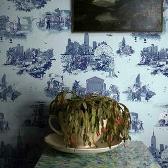 Timorous Beasties New York Toile Wallpaper Occa Home Uk